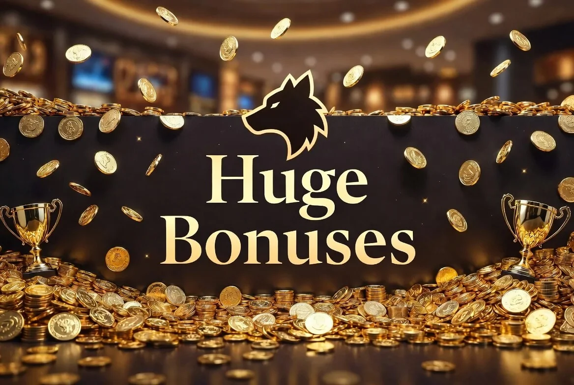 Wolf Winner free spins and welcome bonus offer artwork